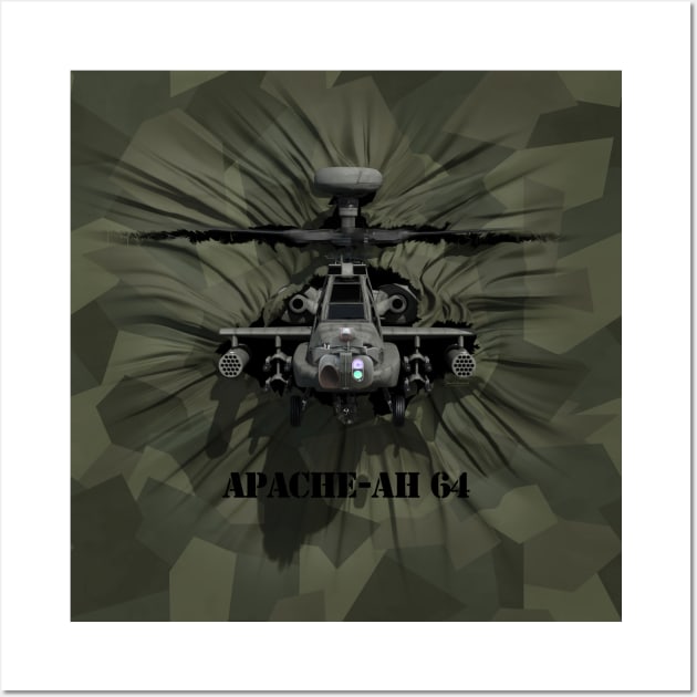 Apache AH 64 Wall Art by David Penfound Artworks